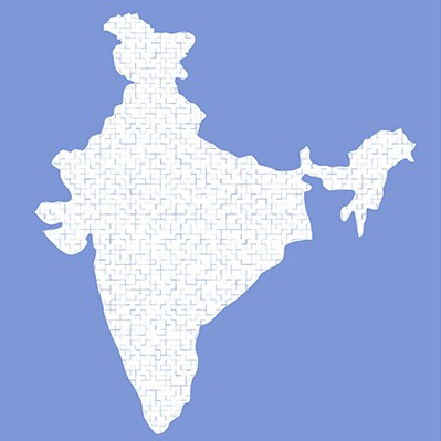 map of india